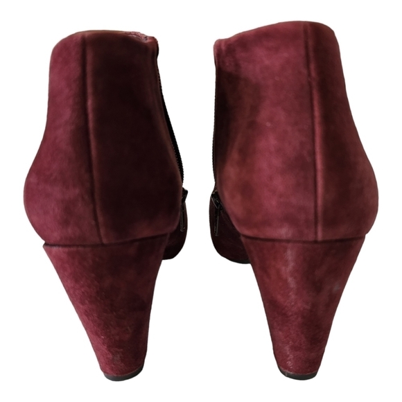 Easy Spirit Suede Cloud Burgundy Booties Size 10.5 - Picture 4 of 10